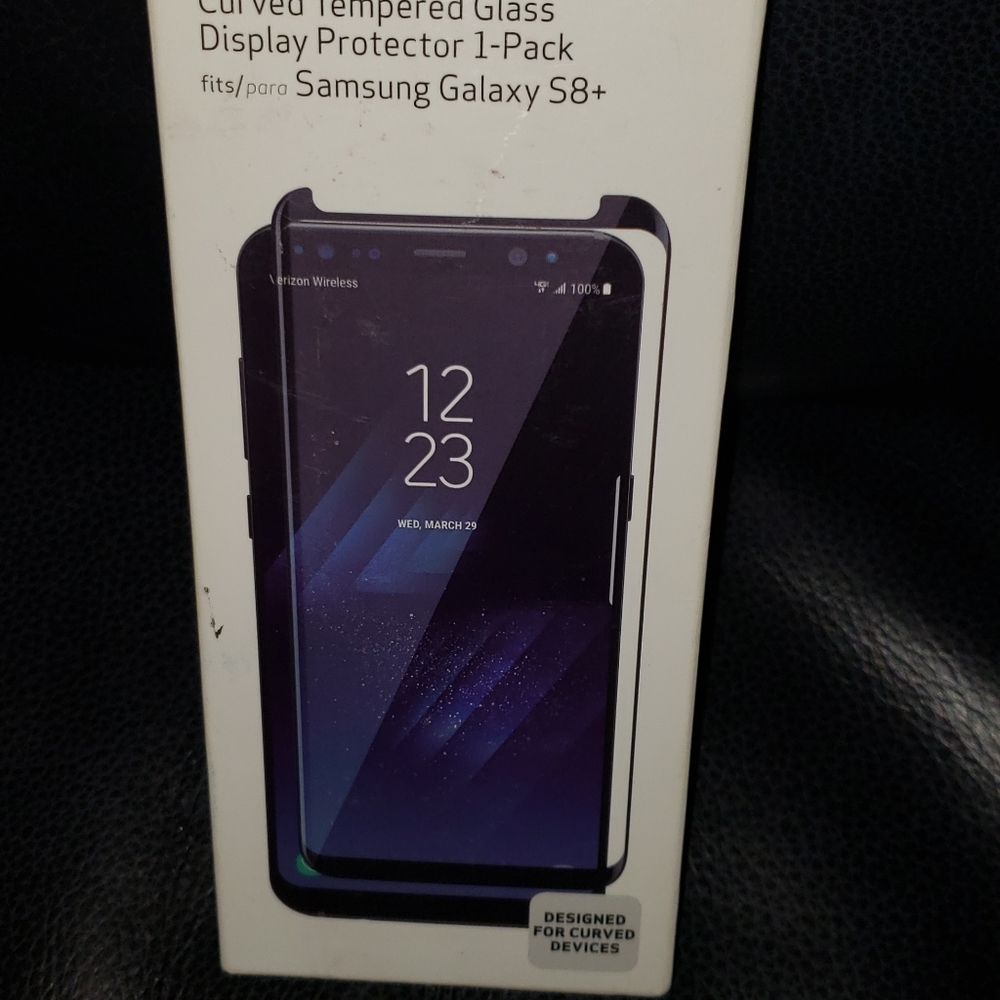 BNWT SAMSUNG GALAXY S8+ CURVED TEMPERED GLASS DISPLAY PROTECTOR